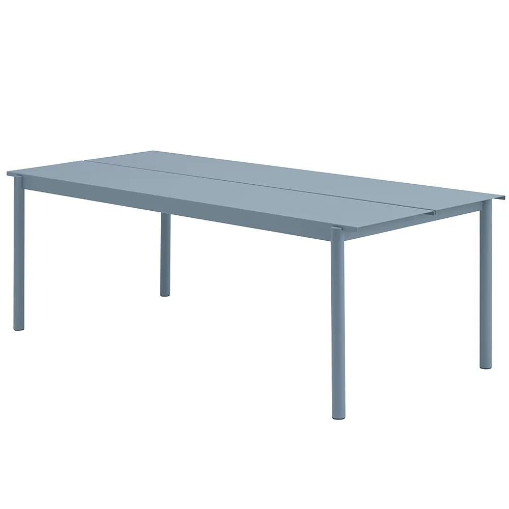 Muuto, Linear Steel Ruokapöytä 220x90 cm Pale Blue