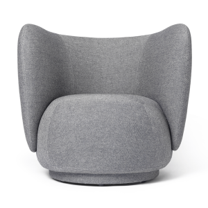 Ferm Living, Rico Lounge nojatuoli Main Line Flax - Navy
