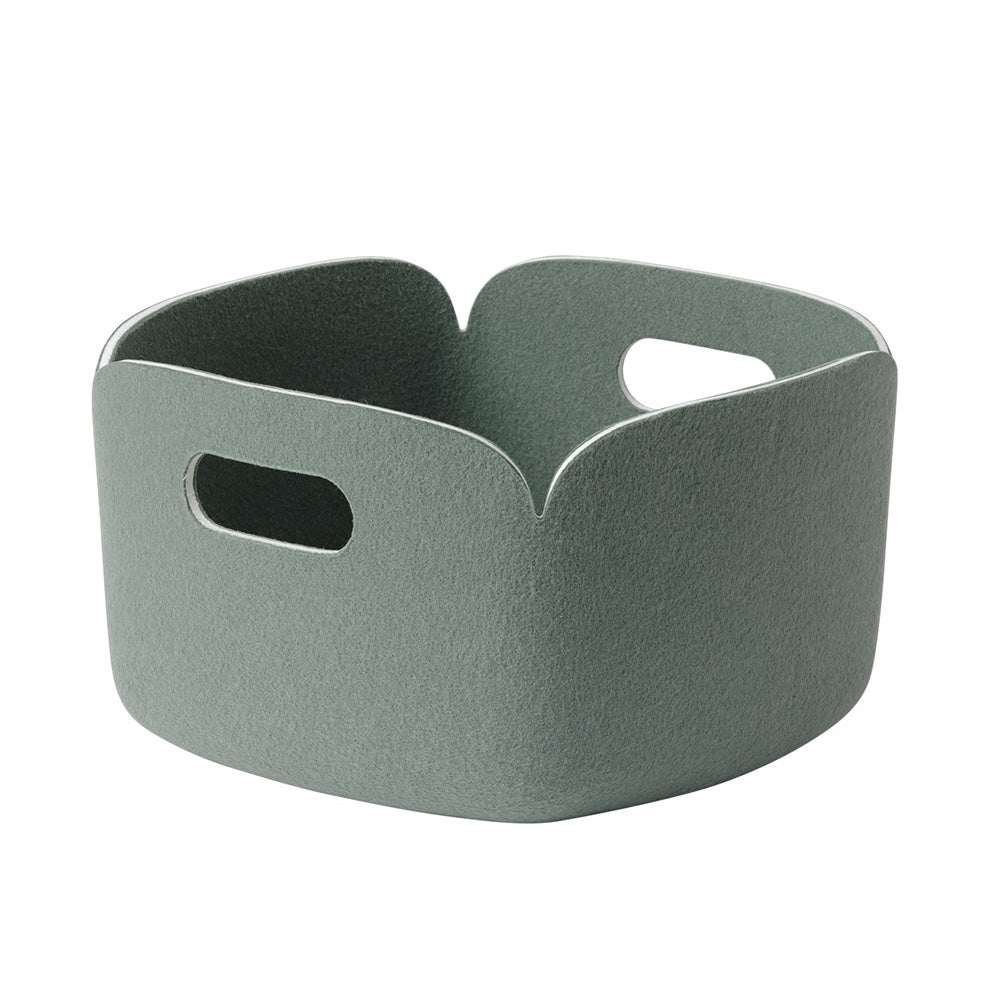 Muuto, Restore Basket säilytyslaatikko koriin 28 x 28 cm - Dusty Green