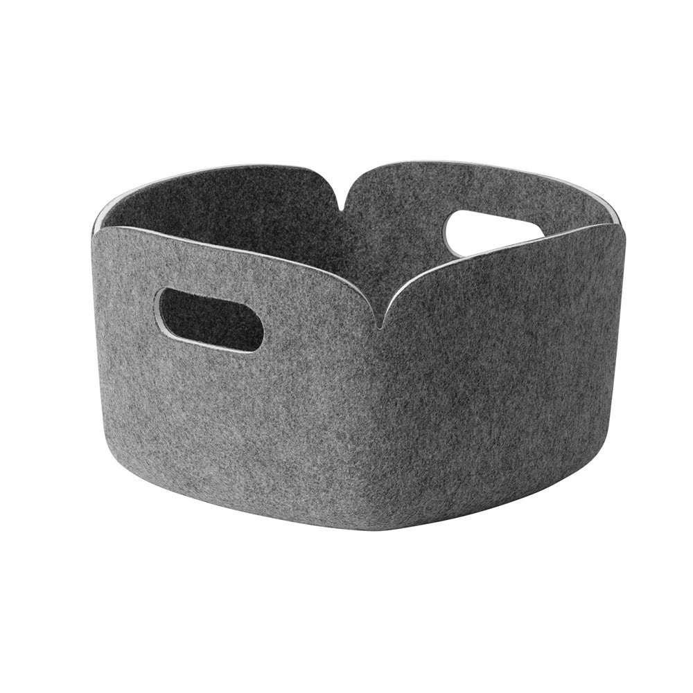 Muuto, Restore-säilytyslaatikko koriin 28 x 28 cm - Harmaameleerattu