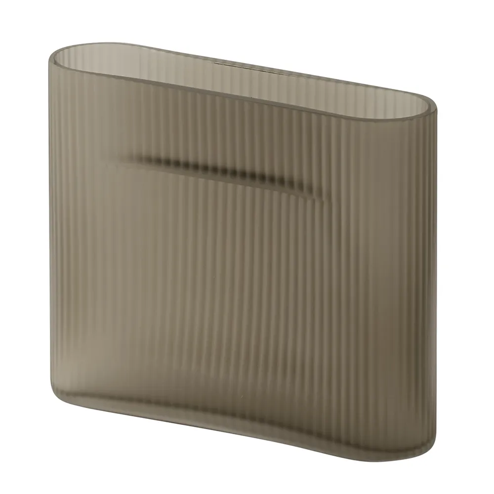 Muuto, Ridge Maljakko H: 16,5 cm Taupe Frosted
