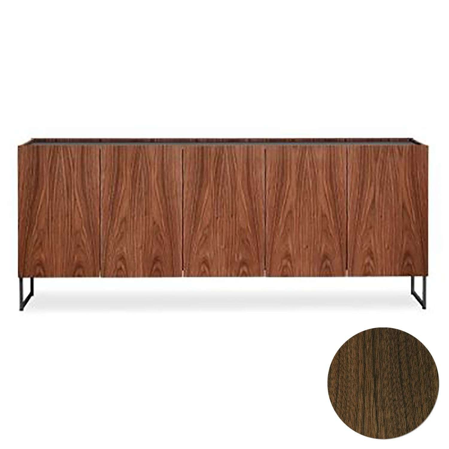 Skovby, Sm405 lipasto pähkinäpuu lakka 211X43X68Cm