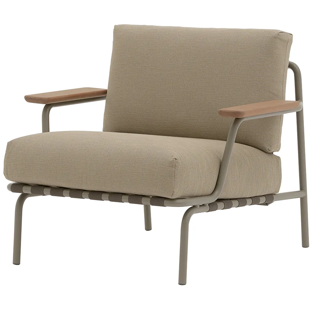 Muuto, Settle Nojatuoli Ribbed Weave 5/Taupe