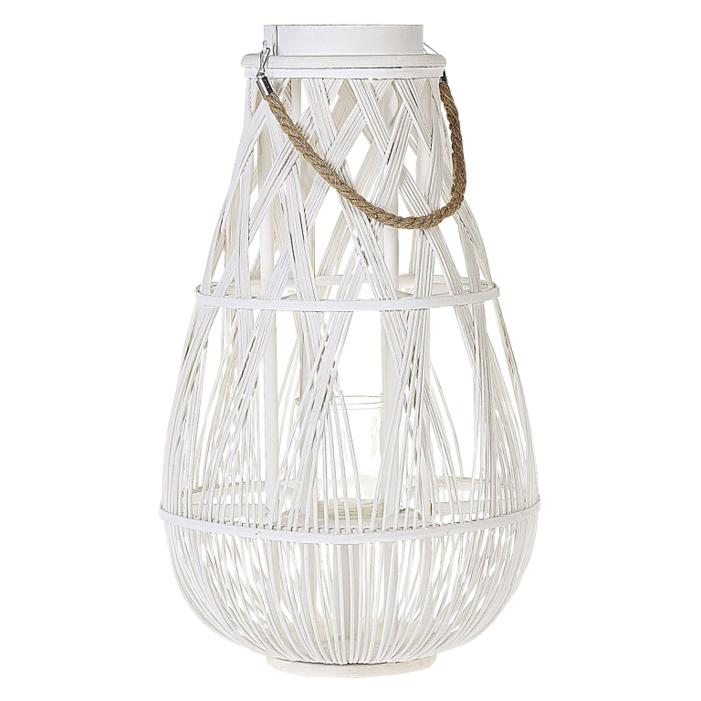 Lyhty TONGA bambu 56 cm Valkoinen