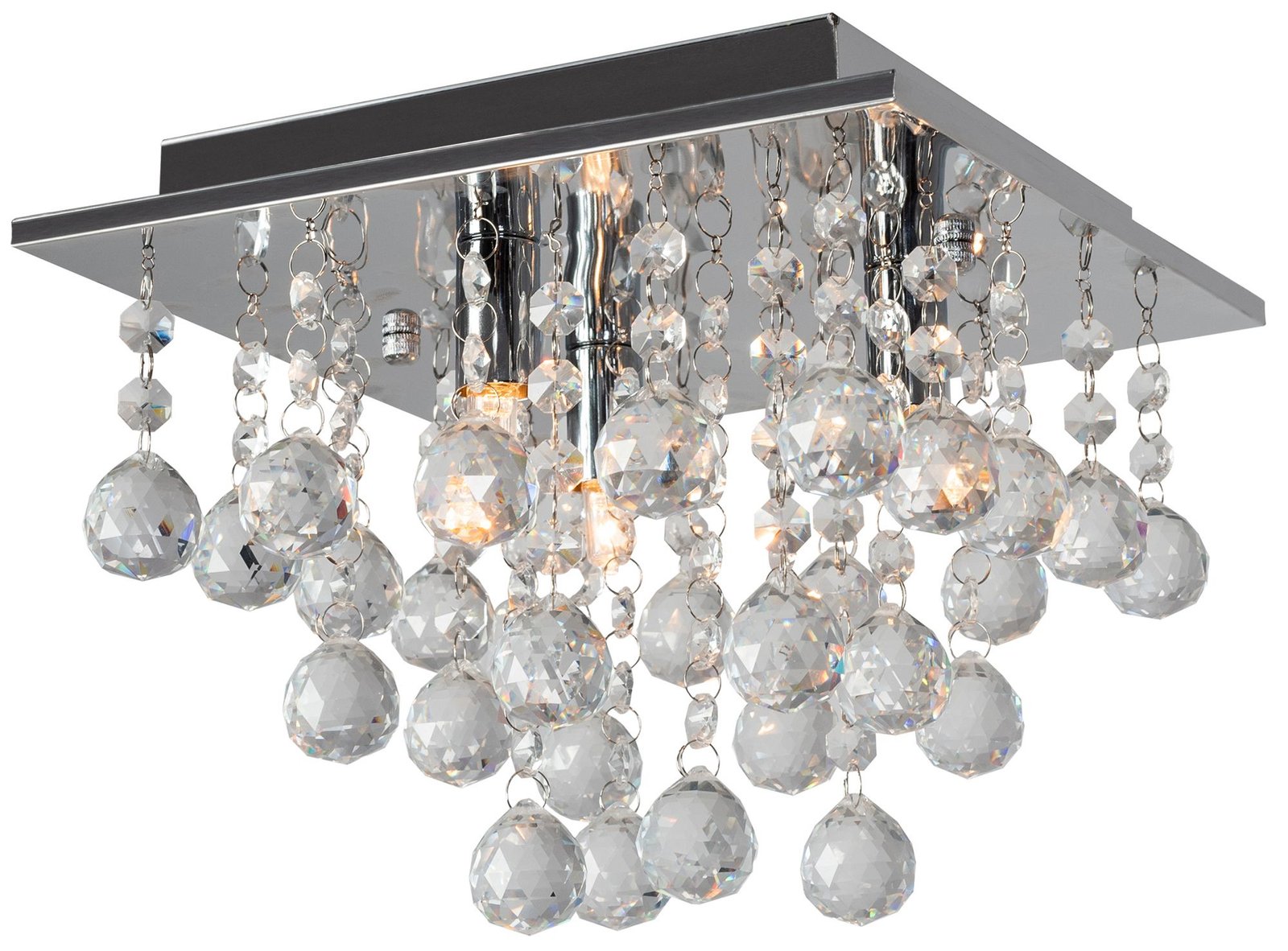 TOOLIGHT kattovalaisin APP404-C CRYSTAL harmaa, 25x25x19,8cm