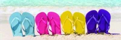 Slippers kanvaasitaulu 120x40cm