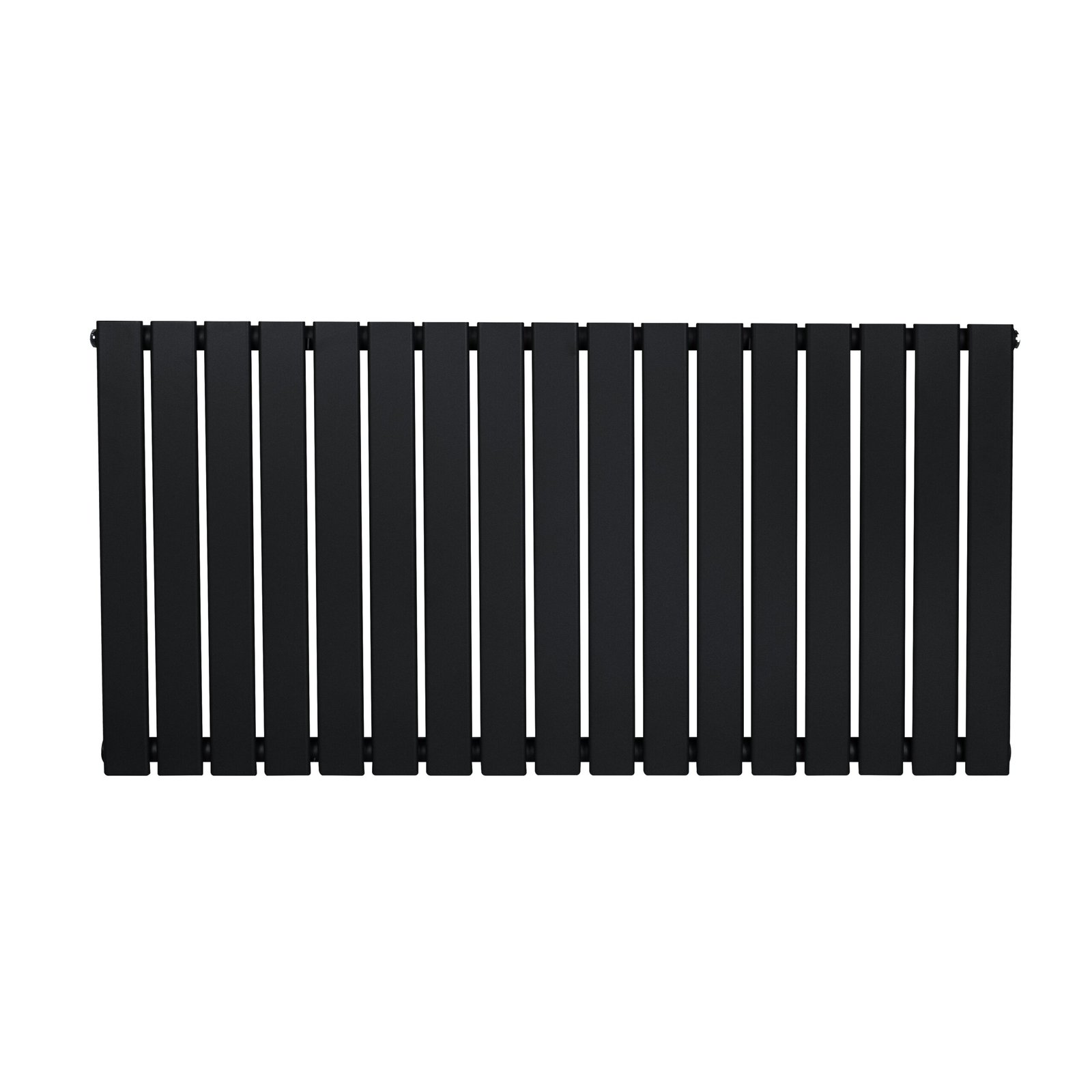 Litteä yksipylväinen patteri - 600 x 1190 mm - musta