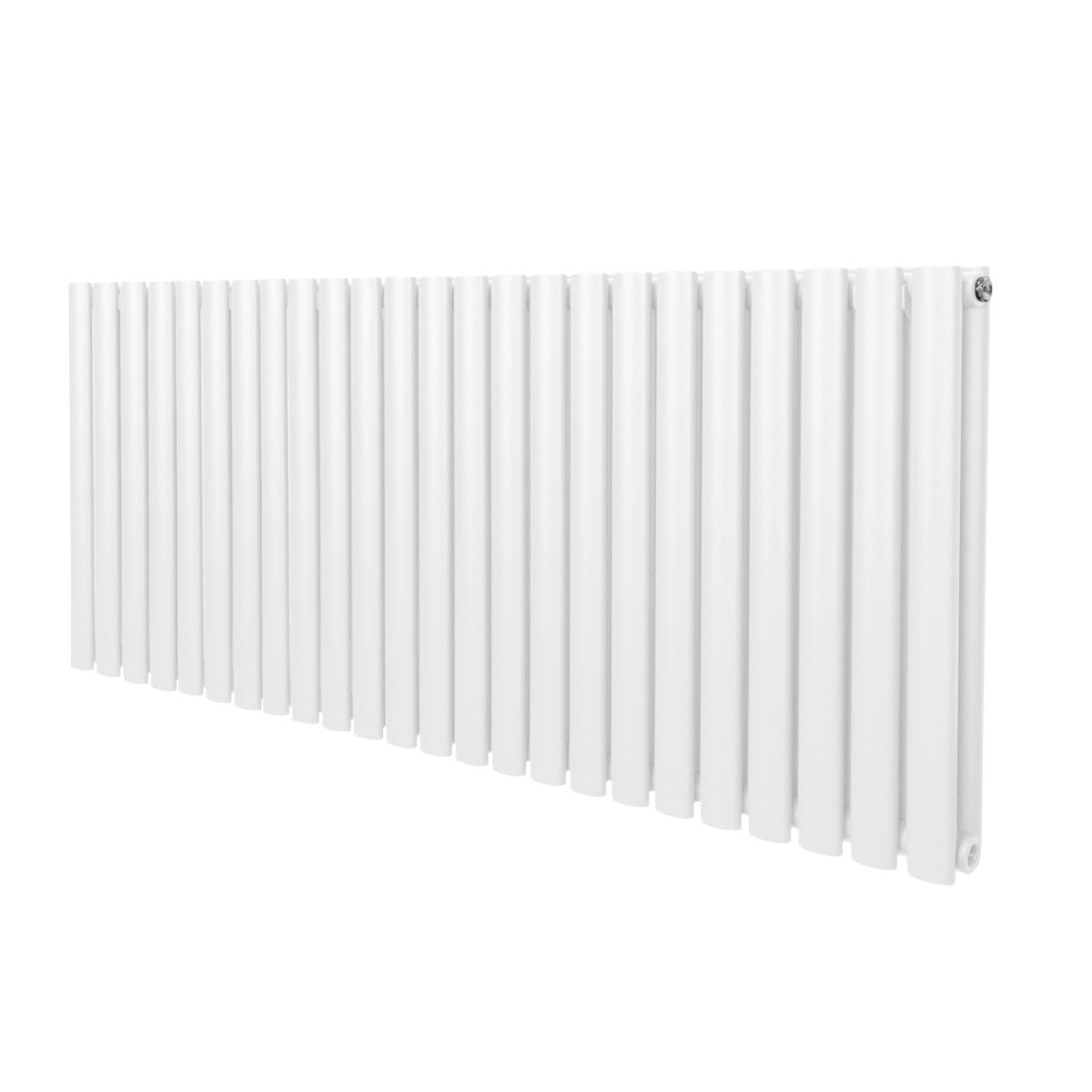 Soikea pylväspatteri – 600 mm x 1440 mm – Valkoinen