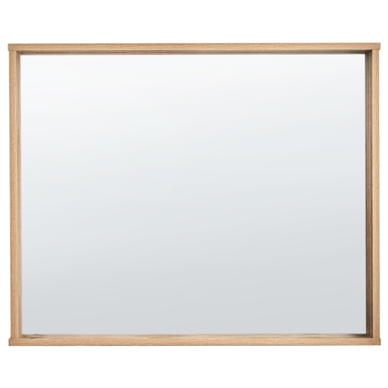 Seinäpeili ROSELL 80 cm 65 cm Vaaleanruskea