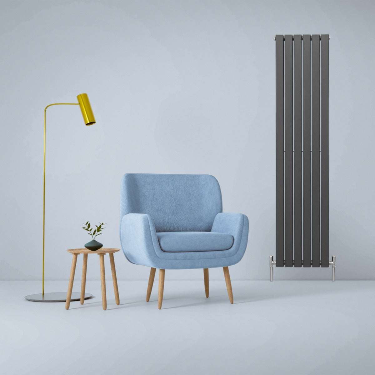 Design-litteät patterit antrasiitinharmaat 1800 mm x 420 mm