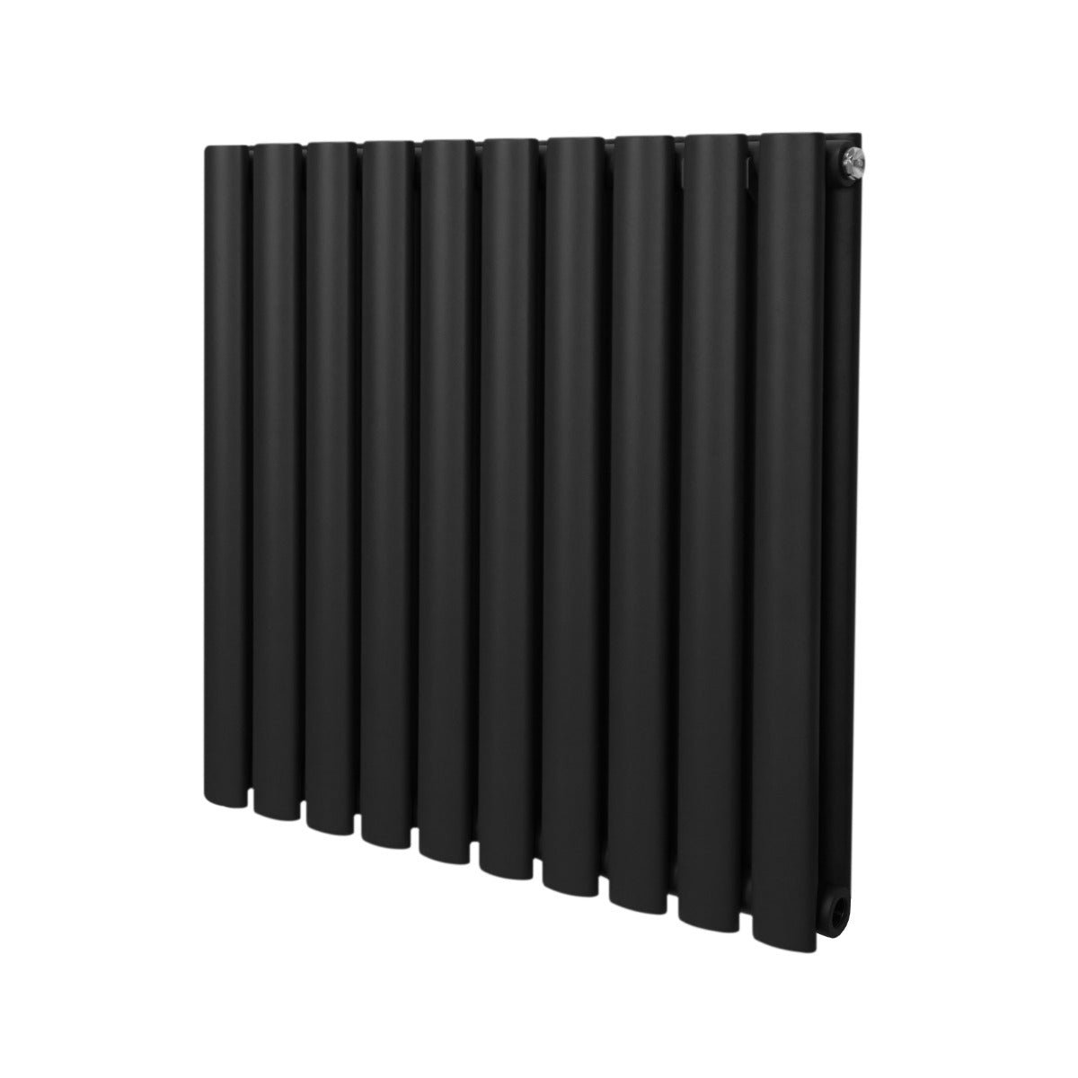 Soikea pylväspatteri – 600 mm x 600 mm - musta