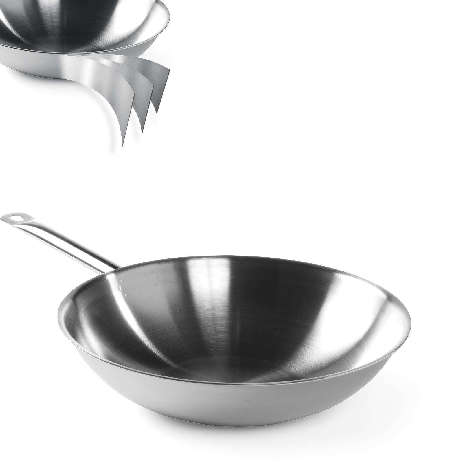 3-kerroksinen wok-paistinpannu - ilman kantta - Hendi 839003