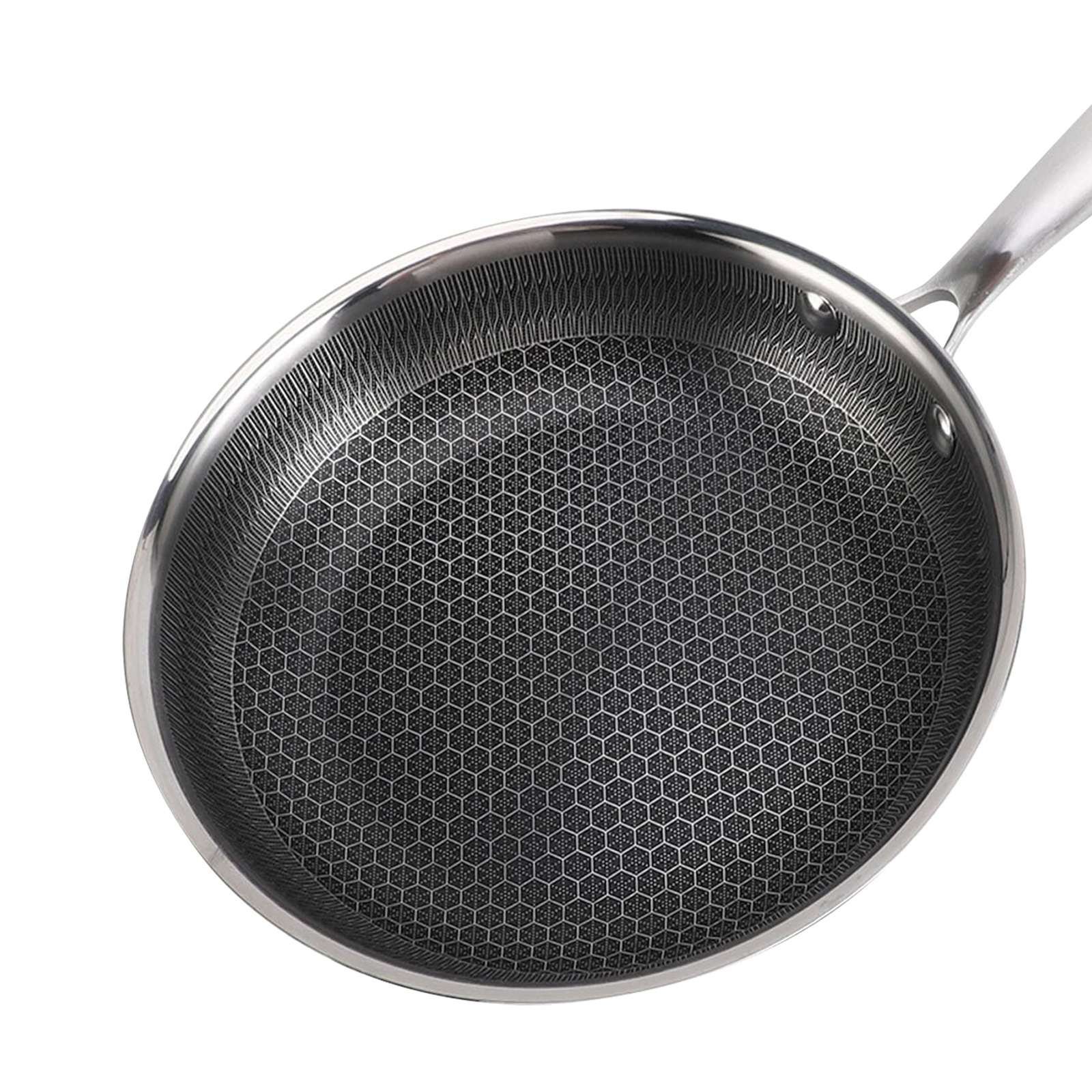 28 cm:n paistinpannu hunajakenno-pinnoitteella ja pitkällä kahvalla