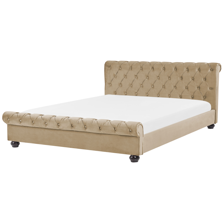Vesisänky sametti AVALLON 180 x 200 cm Beige