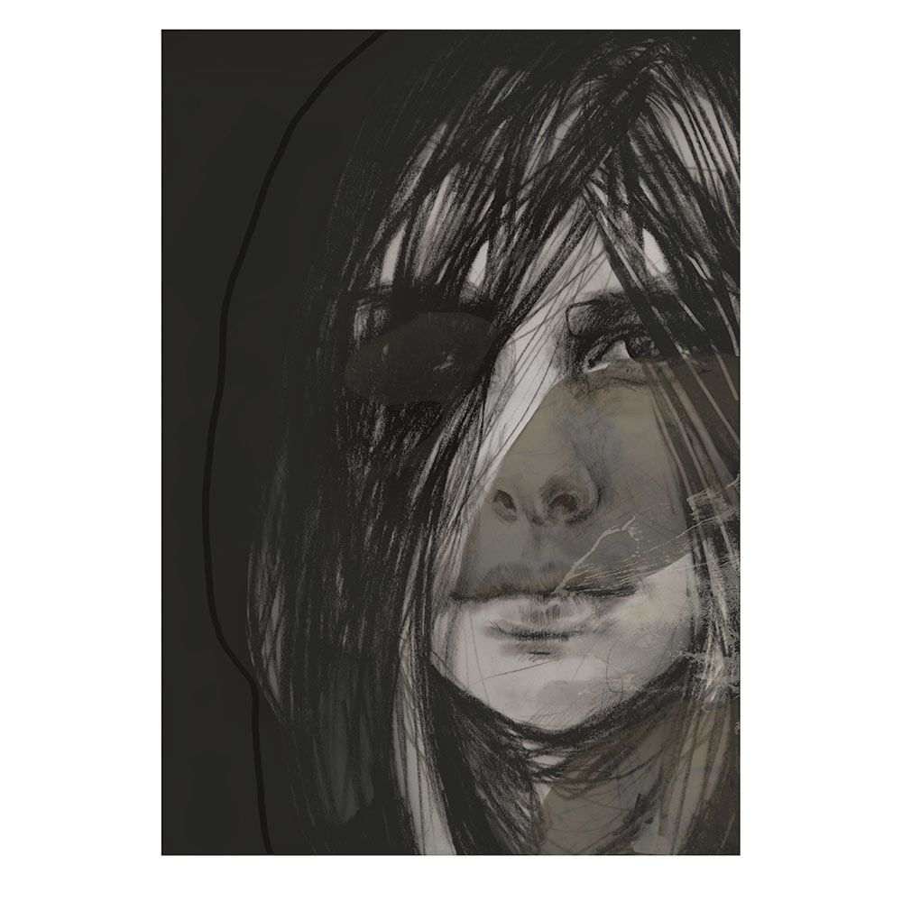 Anna Bülow, Anna Bülow poster The dark 50x70 cm