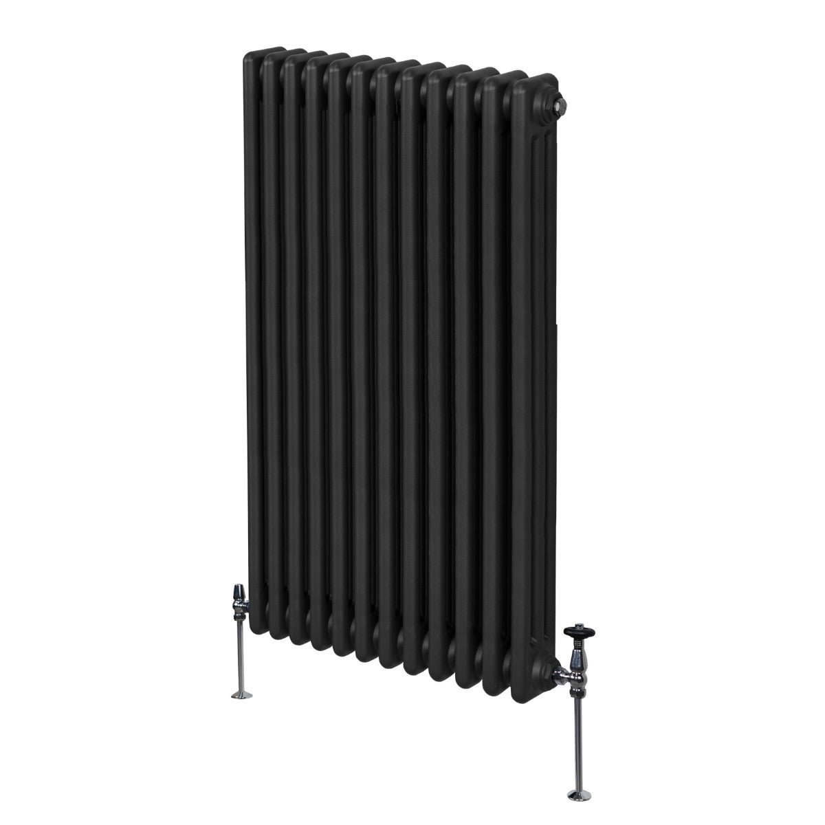 Perinteinen 3-pylväinen patteri - 1500 x 562 mm - musta