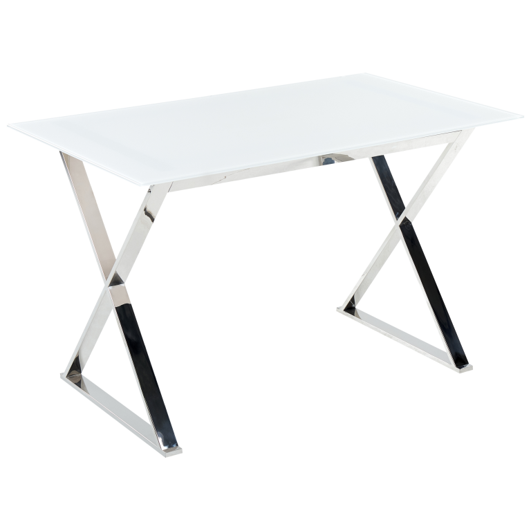 Ruokapöytä ATTICA Valkoinen 120 cm 70 cm karkaistu lasi
