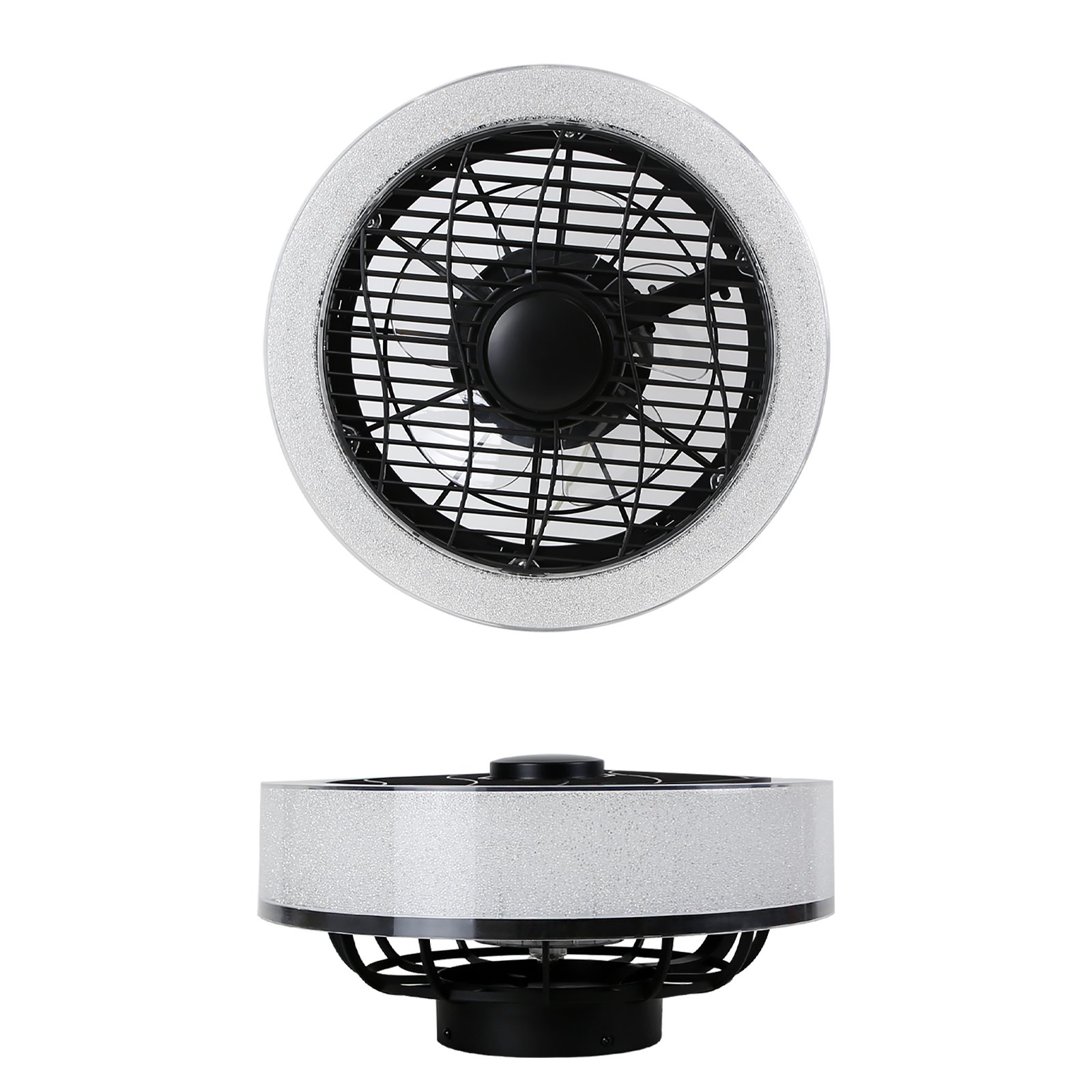 NETTLIFE LED - kattotuuletin valolla - 39,5 cm moderni, suuri ja hiljainen, kaukosäädin, ajastin, 34 W, 3000K -6000K himmennettävä