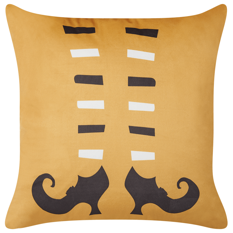 Koristetyyny COVASNA sametti 45 x 45 cm Oranssi Abstrakti kuvio