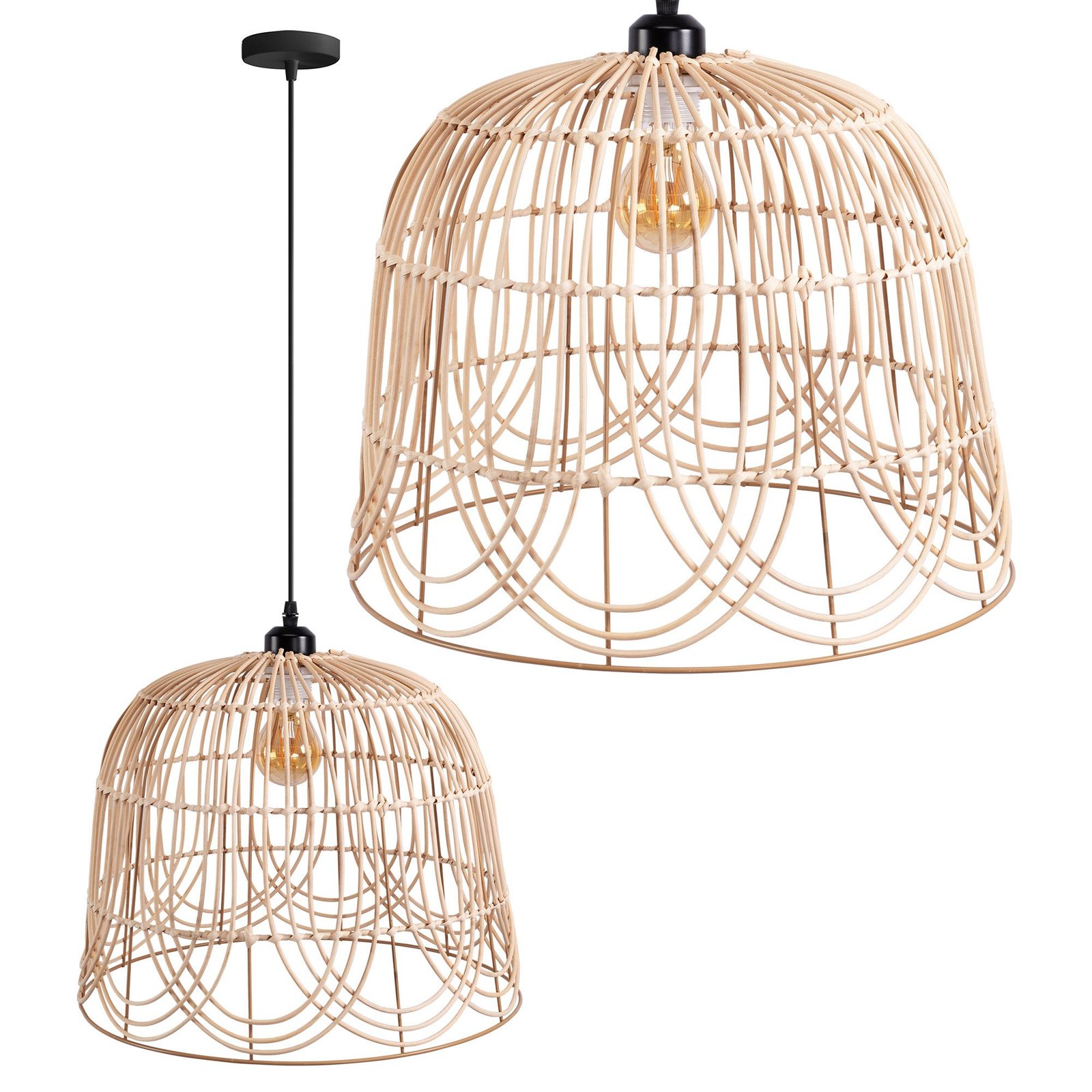TOOLIGHT riippuva kattovalaisin APP1352-1CP beige, 34,5x39,5x30cm