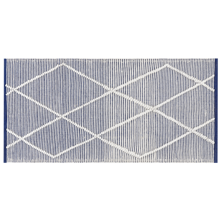 Matto SYNOPA Sininen 80 x 150 cm puuvilla