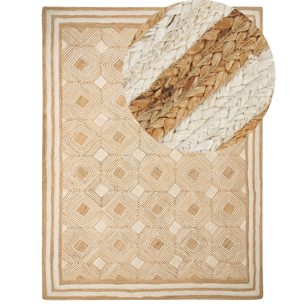 Matto MENGEN Beige 300 x 400 cm juutti