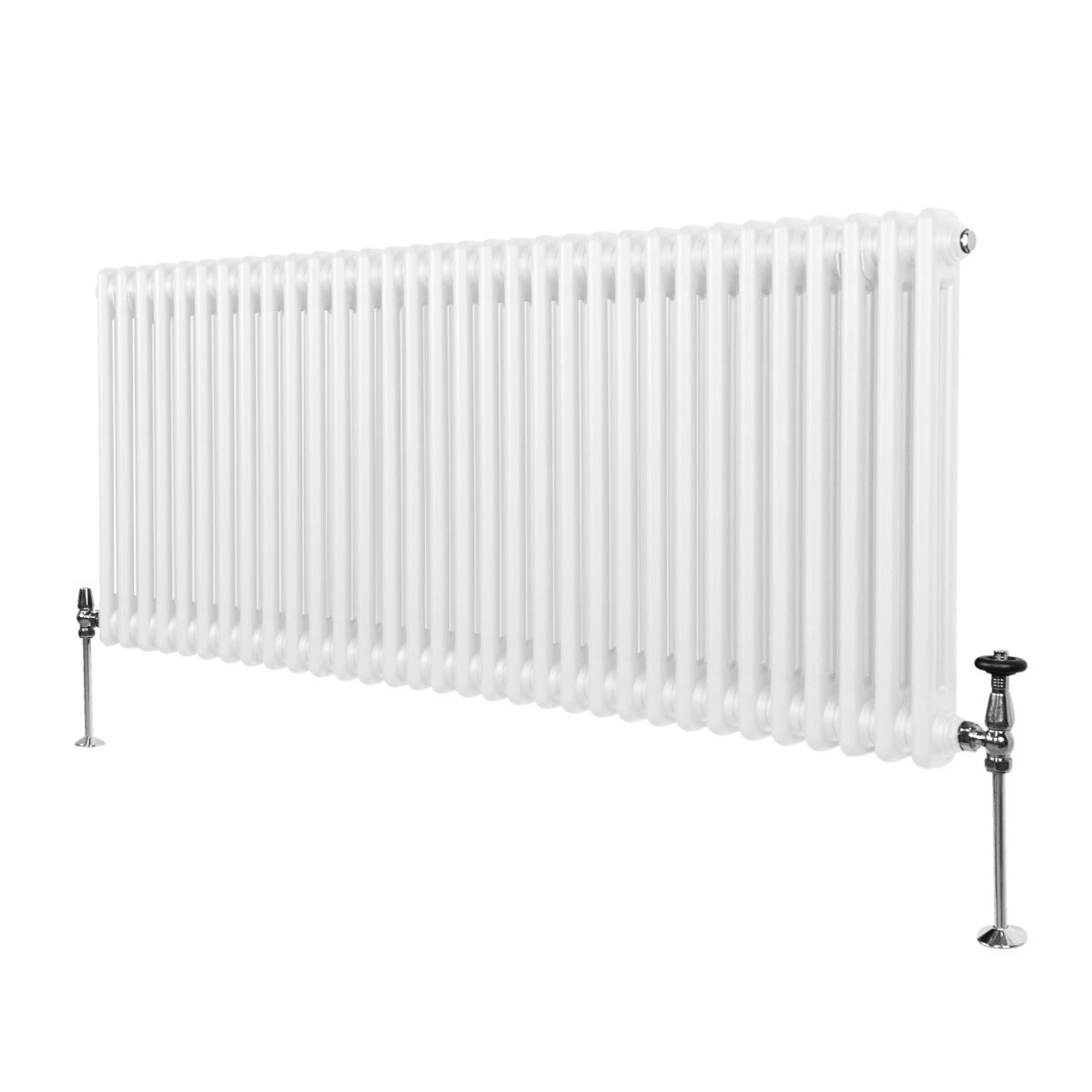 Perinteinen 2-pylväinen patteri - 600 x 1462 mm - valkoinen