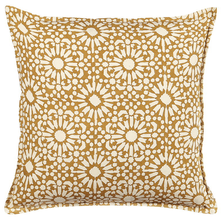 Koristetyyny CEIBA puuvilla 45 x 45 cm Beige Geometrinen kuvio