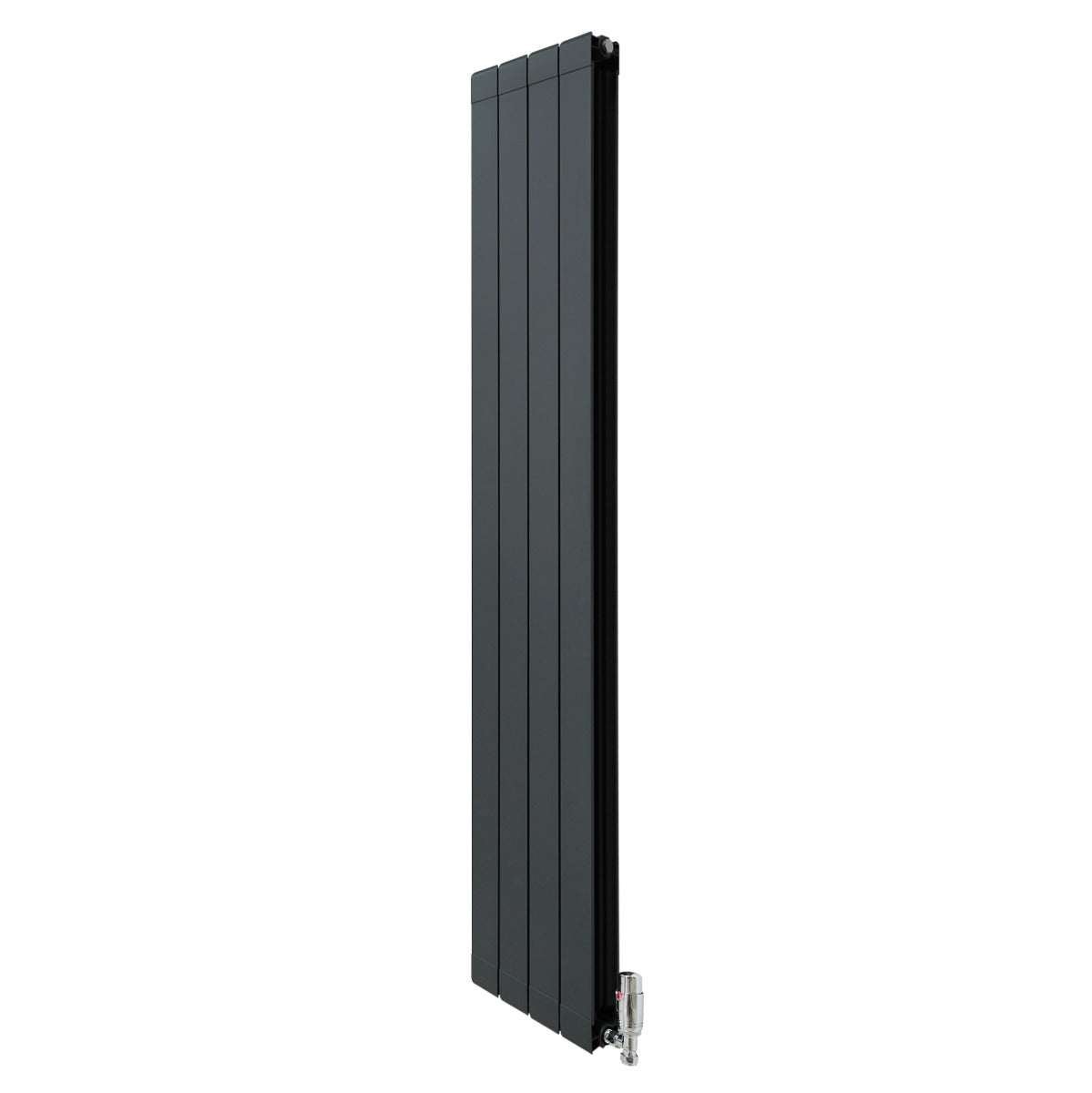 Alumiinipatteri ja venttiilit - 1800 mm x 315 mm - Antrasiitinharmaa