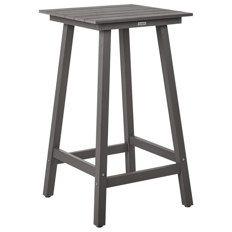 Ulkobaaripöytä ADIRONDACK 60 cm 59 cm synteettinen materiaali Tummanharmaa