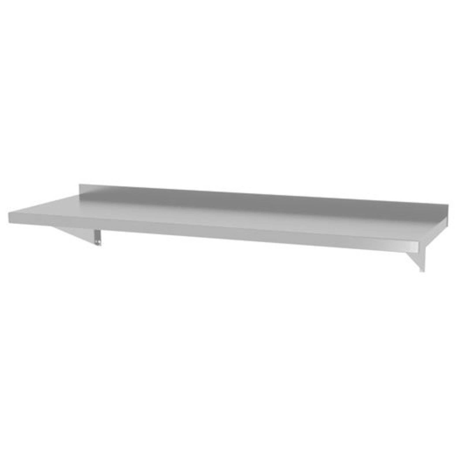 Seinähylly roikkuu ruostumattomasta teräksestä valmistetuilla konsoleilla, hitsattu, 100x30 cm - Hendi 816493