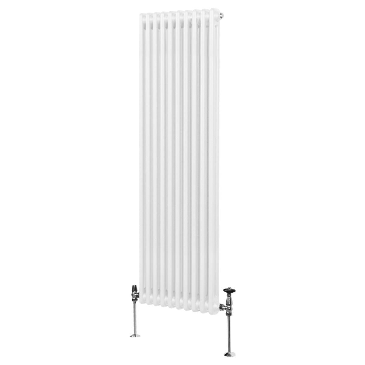 Perinteinen 2-pylväinen patteri - 1800 x 472 mm - valkoinen
