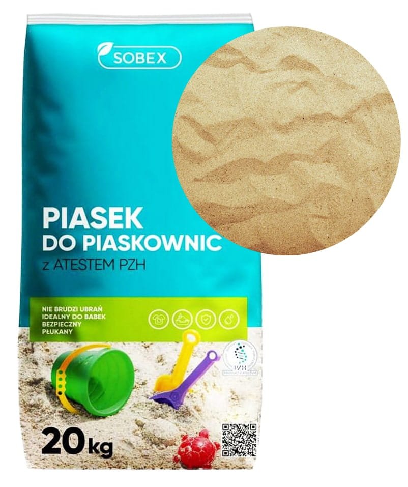 Sertifioitu hiekka hiekkalaatikoihin 20 kg
