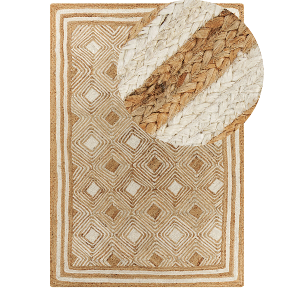 Matto MENGEN Beige 160 x 230 cm juutti