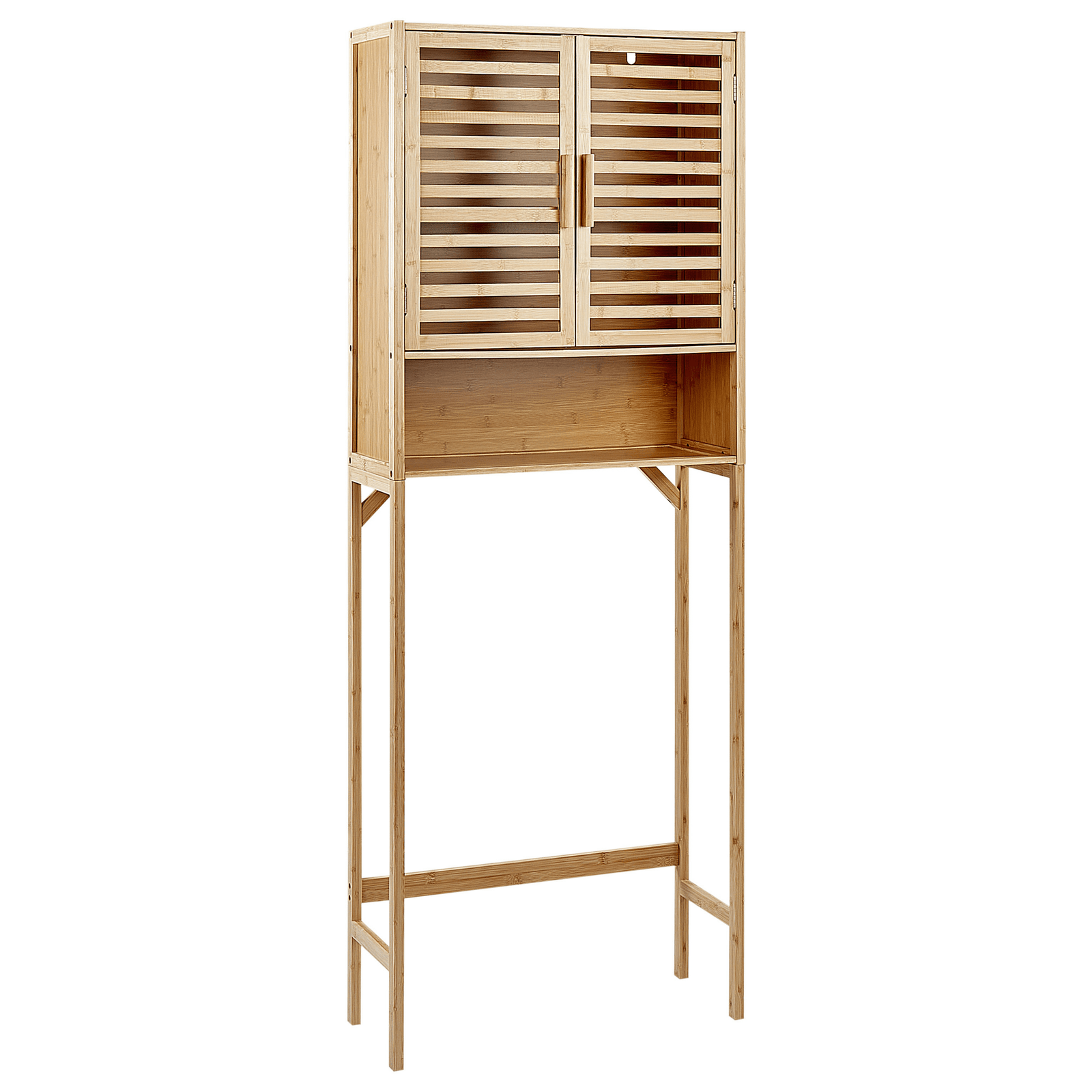 Kylpyhuoneen kaappi OKARCHE bambu 63 cm Vaaleanruskea