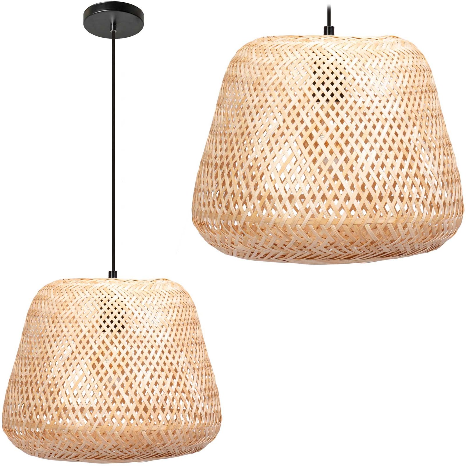 TOOLIGHT riippuva kattovalaisin APP1338-1CP BOHO beige, 24,5x31x24,5cm