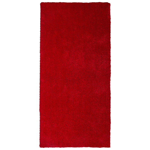 Korkeanukkainen matto DEMRE Punainen 80 x 150 cm
