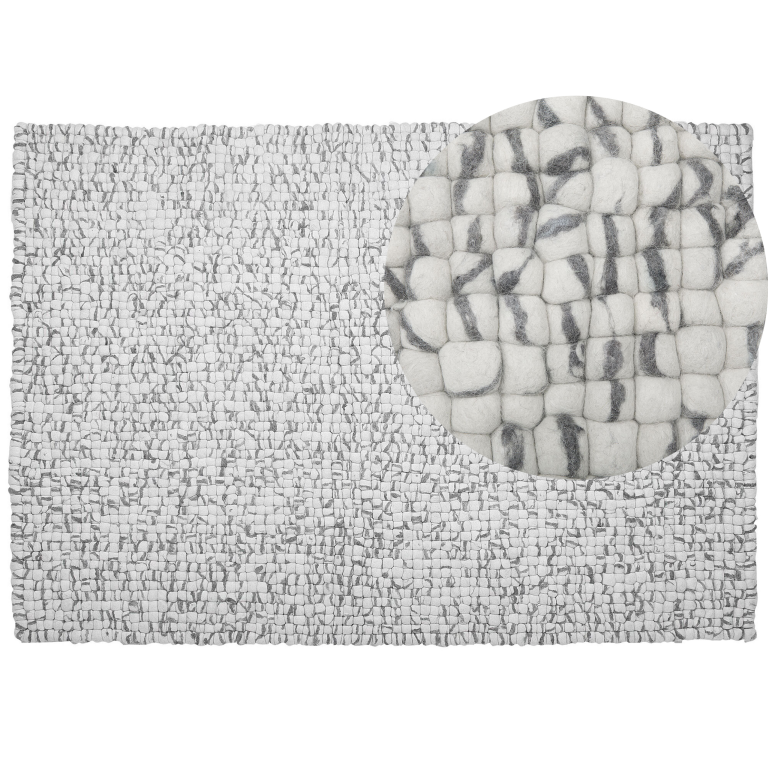 Matto AMDO Vaaleanharmaa 160 x 230 cm