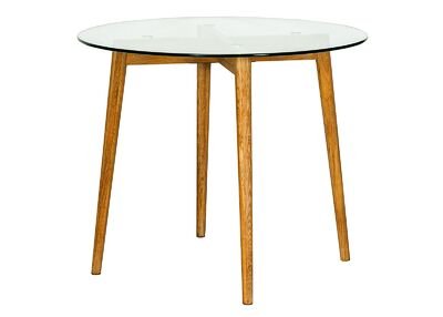Denton pyöreä pöytä 90cm lasikannella
