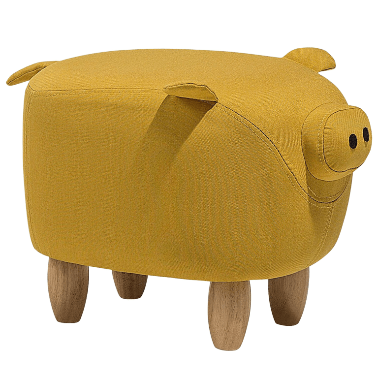 Eläinjakkara PIGGY kangas Keltainen