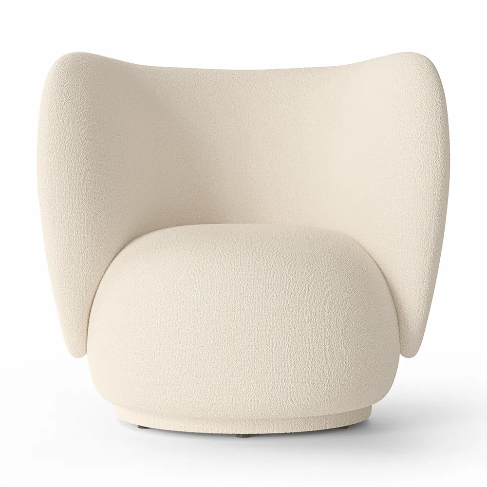 Ferm Living, Rico Lounge nojatuoli Wool Boucle - Off-white