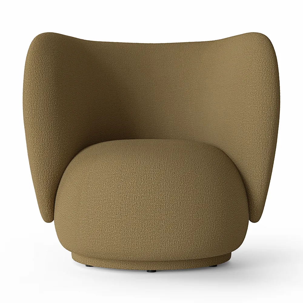 Ferm Living, Rico Lounge nojatuoli Wool Boucle - Sugar Kelp