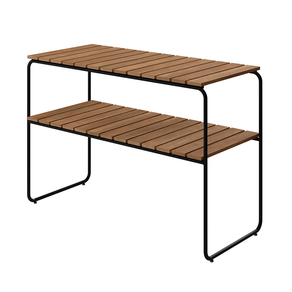 Grythyttan Stålmöbler, L105 apupöytä Teak / Musta