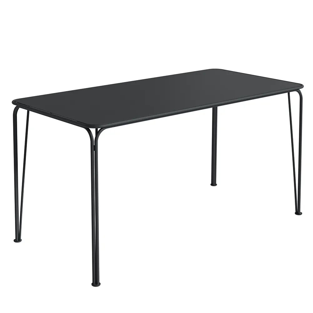Grythyttan Stålmöbler, Libelle pöytä 140 cm Grafiitinharmaa