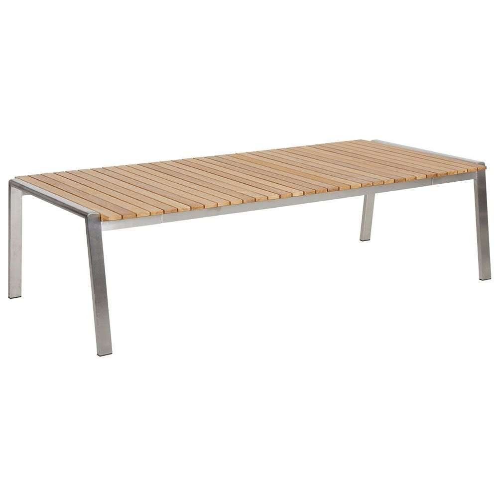 Brafab, Naos sohvapöytä 75 x 140 cm ruostumaton teräs / tiikki