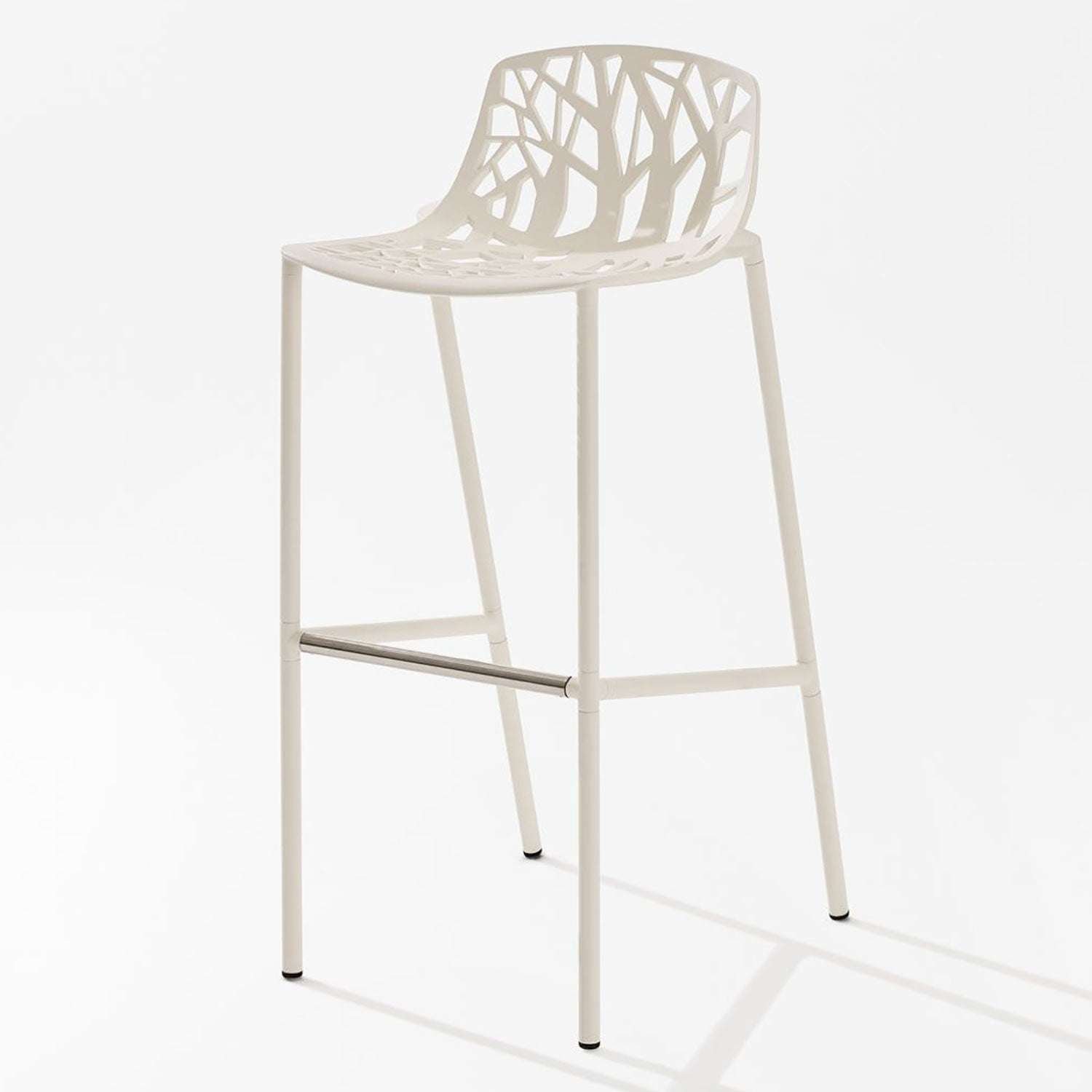 Fast, Forest baarijakkara 65 cm matalalla selkänojalla White