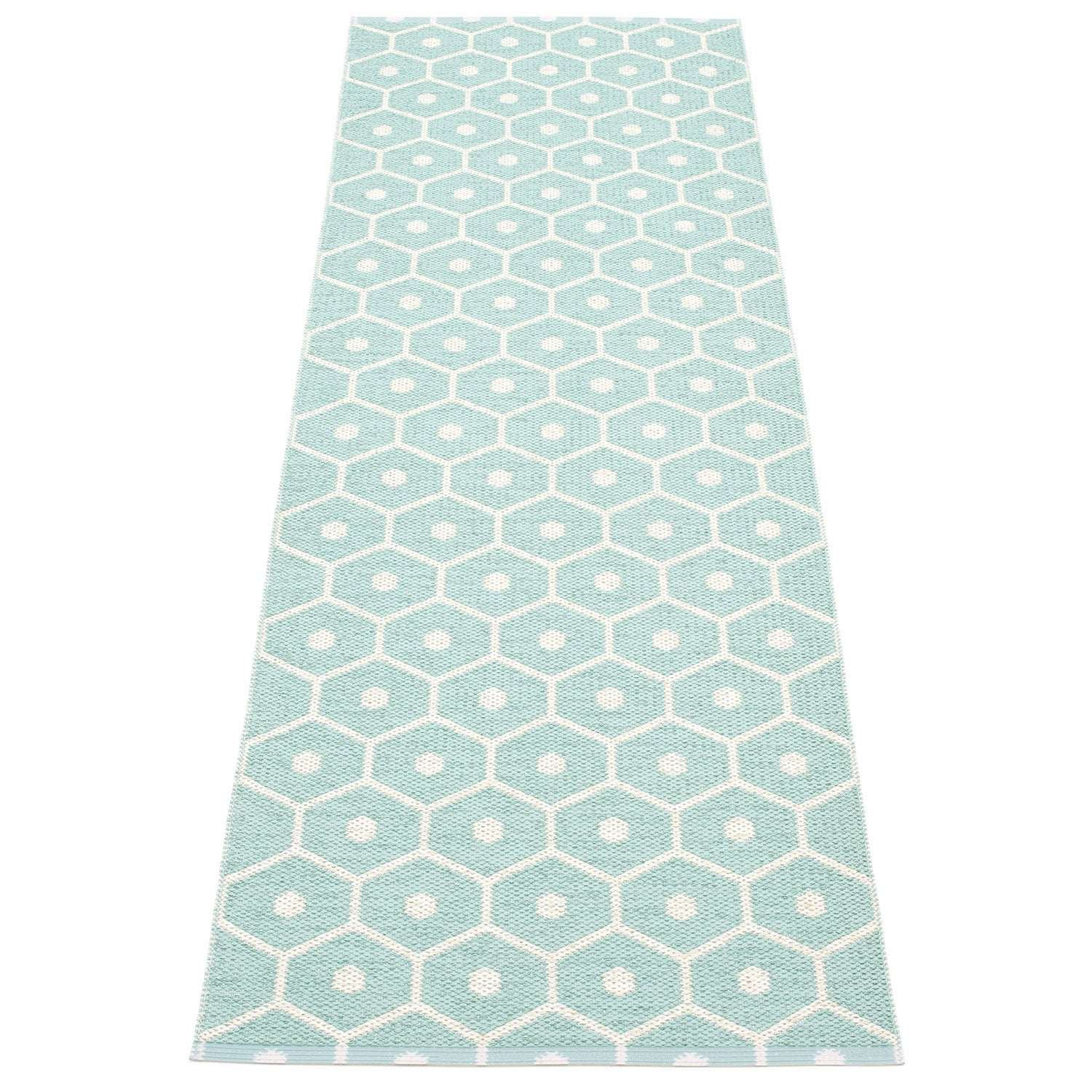 Pappelina, Honey matto 70x225 cm pale turquoise / vanilla