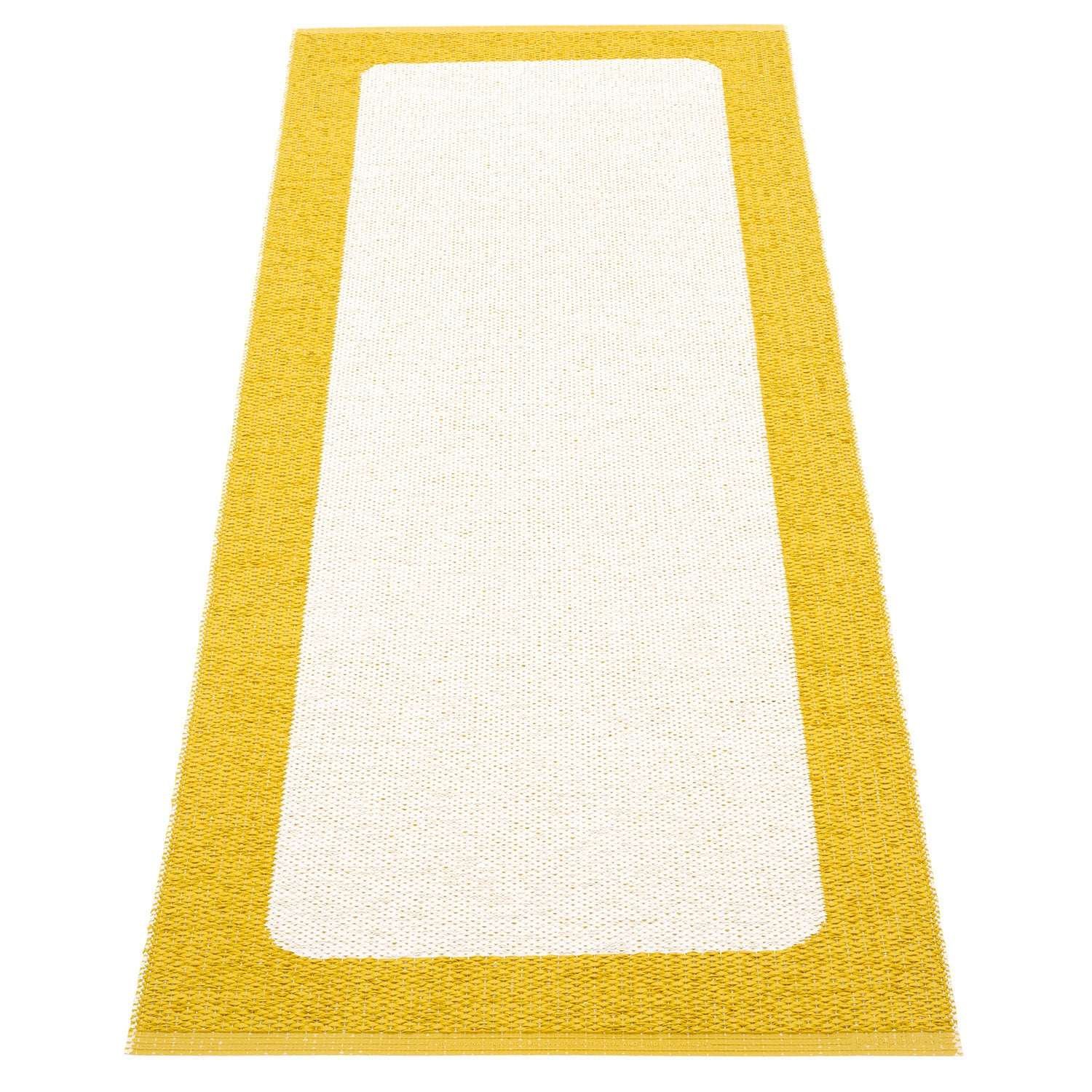 Pappelina, Ilda matto 70x180 cm mustard / vanilla