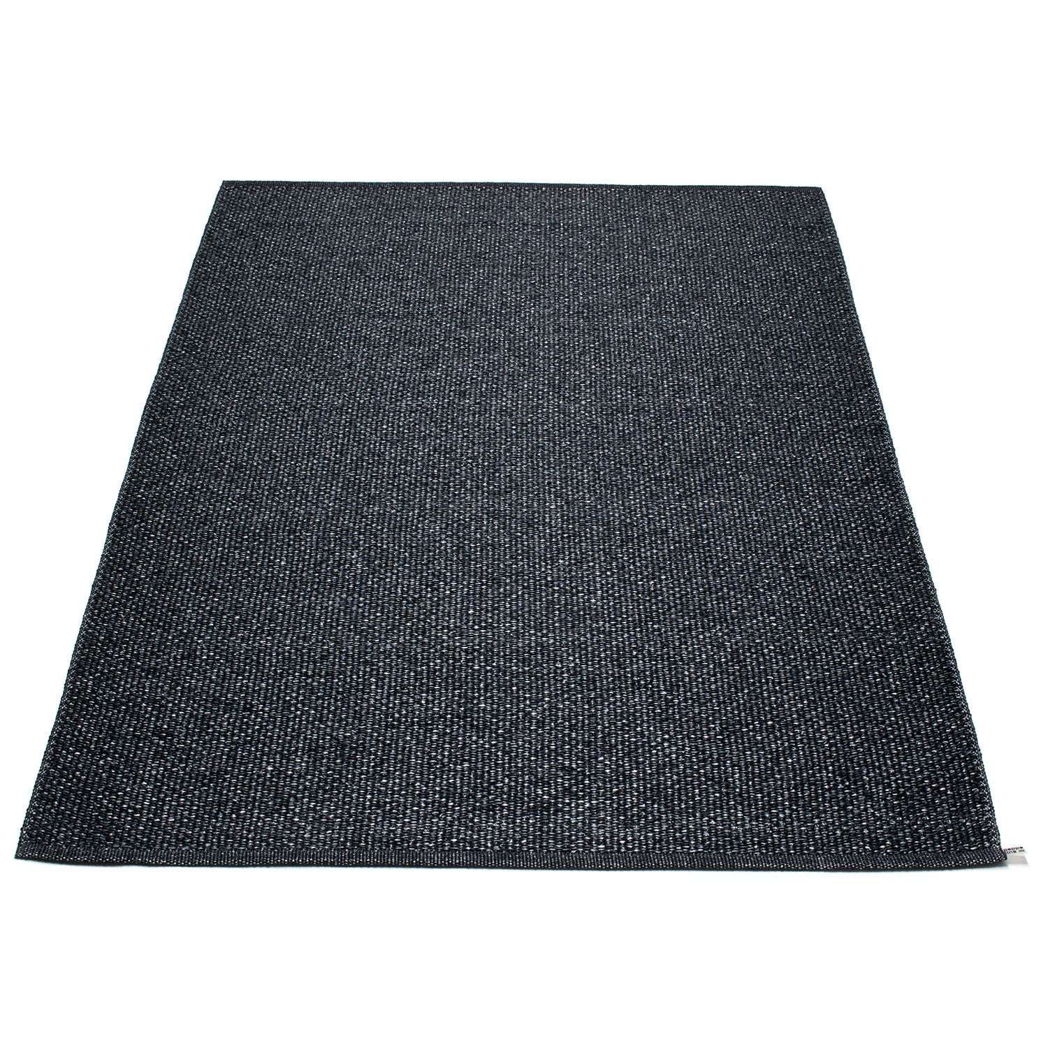 Pappelina, Svea matto 140x220 cm black metallic / black