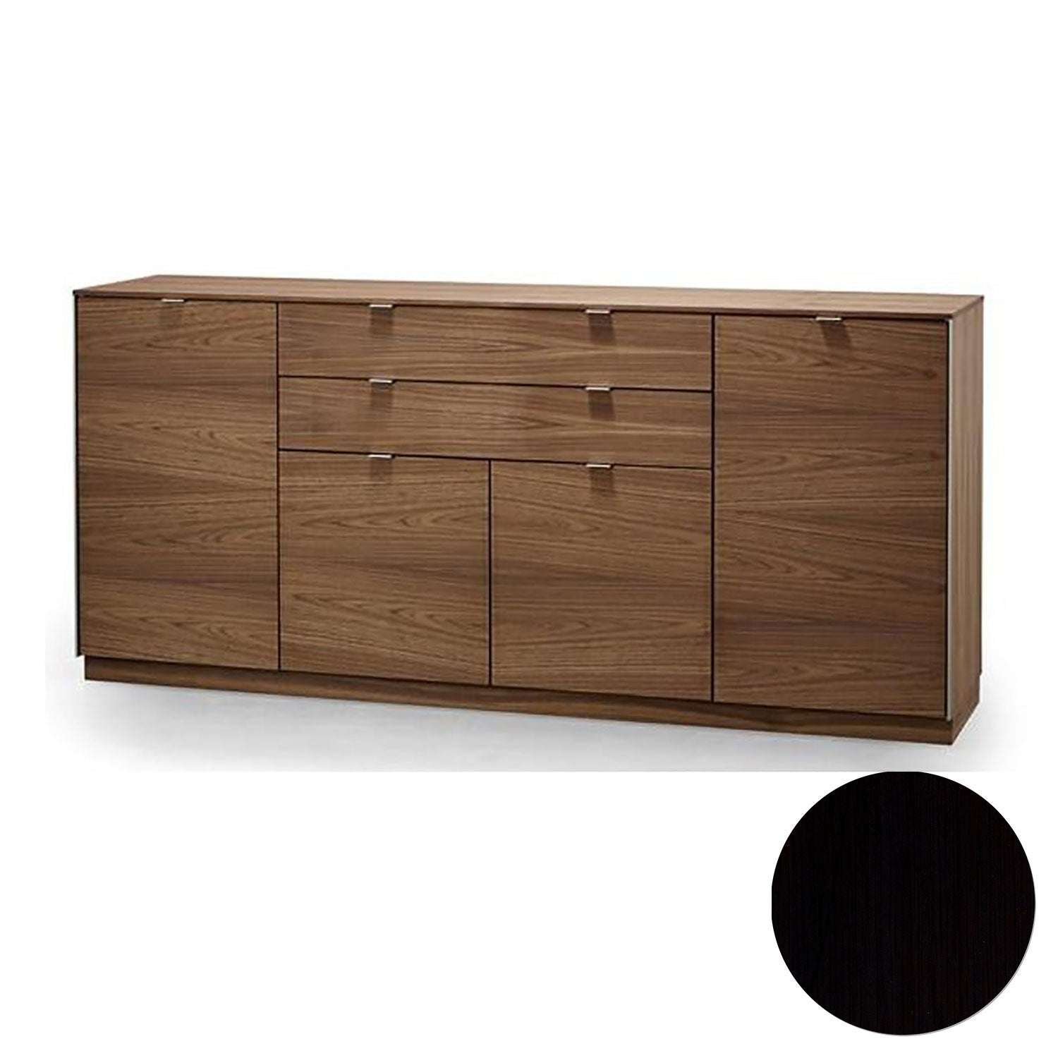 Skovby, Sm942 lipasto musta tammi lakka 194X44X88Cm